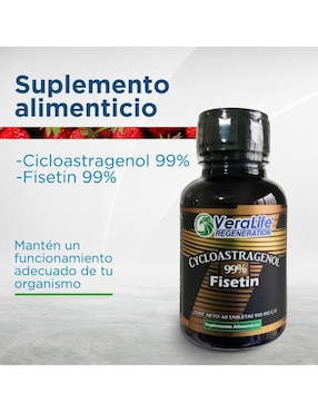 Cycloastragenol Fiestin Veralife con fisetina de 60 tabletas