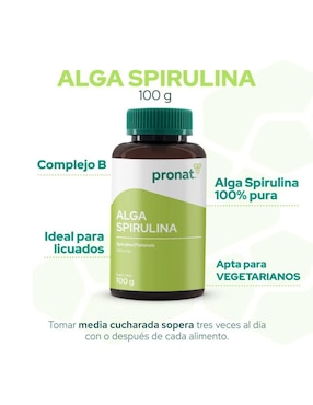 Alga spirulina Pronat de 100 g