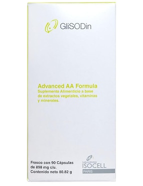 Glisodin Advanced Anti-Aging Formula Glisodin Skin Nutrients con aceite de krill sabor natural de 90 cápsulas