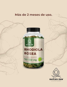 Rhodiola Rosea Raíces Zen de 150 cápsulas