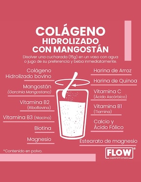 Colágeno Hidrolizado + Mangostán Flow de 500 g