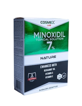 Loción facial crecimiento de barba Cosmexlab minoxidil al 7%