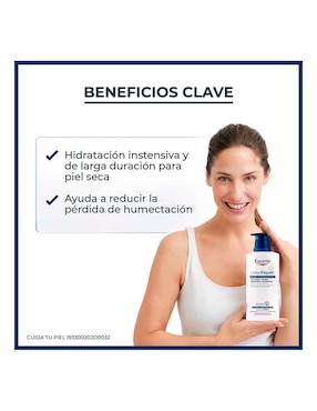 Crema para cuerpo recomendada para hidratar día y noche Eucerin para piel seca
