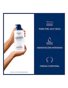 Crema para cuerpo recomendada para hidratar día y noche Eucerin para piel seca