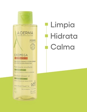 Limpiador rostro y cuerpo Exomega control Aderma para calmar la piel