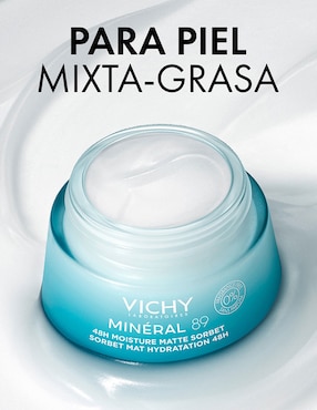 Crema facial recomendada para acné de día Mineral 89 Aqua-Gel Matificante Vichy Mineral 89 para piel mixta y grasa