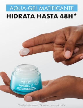 Crema facial recomendada para acné de día Mineral 89 Aqua-Gel Matificante Vichy Mineral 89 para piel mixta y grasa