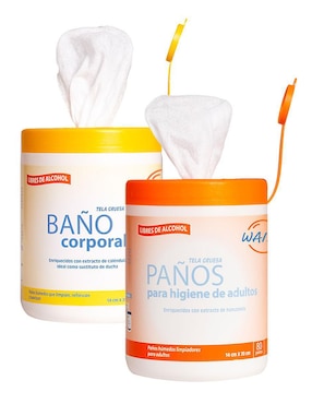 Set de toallas húmedas Waipy 2 piezas