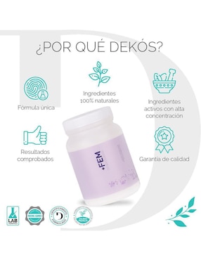 +FEM Dekós con myo-inositol y d-chiro inositol sabor naranja de 150 g