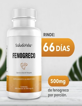 Fenogreco Salud & Vida Mx con fenogreco ( trigonella foenum-graecum) de 200 cápsulas