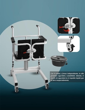 Silla transportadora Nanofort Hidráulica