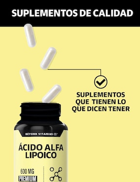 Ácido Alfa Lipóico (ALA) Beyond Vitamins de 60 cápsulas