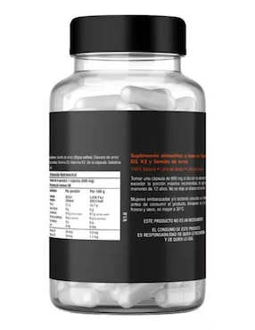 Vitamina D3 y K2 Vit & Skn Nutrition Company de 60 cápsulas