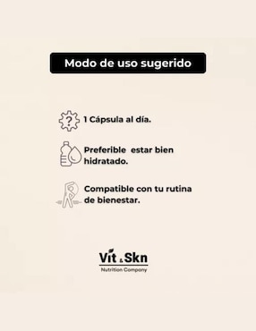 Vitamina D3 y K2 Vit & Skn Nutrition Company de 60 cápsulas