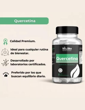 Quercetina Vit & Skn Nutrition Company de 60 cápsulas