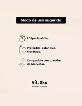 Quercetina Vit & Skn Nutrition Company de 60 cápsulas