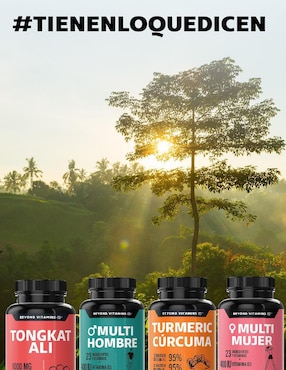 Tongkat Ali con Extracto de Piperina Beyond Vitamins de 60 cápsulas