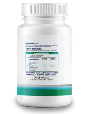 Kit de suplementos alimenticios de Citrato de Magnesio Con Potasio Naima