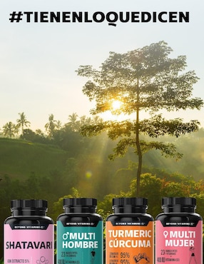 Shatavari con Raíz de Cúrcuma Beyond Vitamins de 60 cápsulas