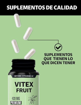 Vitex Fruit Shatavari Raiz de Curcuma Beyond Vitamins de 420 cápsulas
