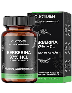 Berberina Clorhidrato Canela De Ceylán Fenogreco Cúrcuma Quotidien