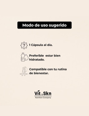 Precursor Glutatión Vit & Skn Nutrition Company de 60 cápsulas