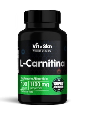 L-Carnitina Vit & Skn Nutrition Company de 100 cápsulas