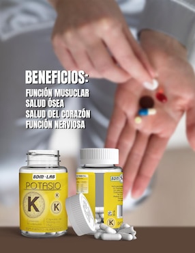 Potasio Suplemento BDM Lab Bdm Lab con citrato de potasio de 30 cápsulas