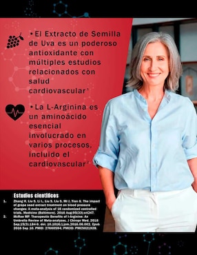 Dynamic Circulation Natural Smart Nutrition con arginina de 90 cápsulas