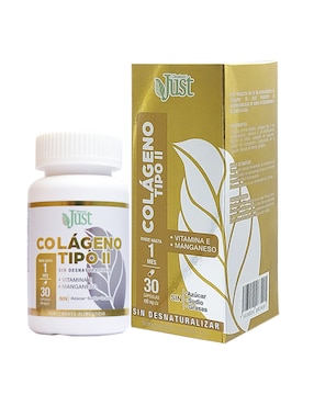 Just Colágeno Tipo 2 + Vitamina E y Manganeso Olnatura de 30 cápsulas