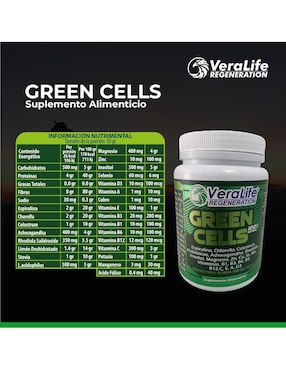 Green Cells Veralife con magnesio de 500 g