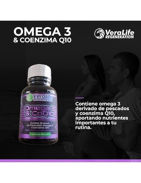 Omega 3 CoQ10 Veralife de 60 cápsulas