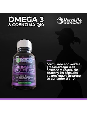Omega 3 CoQ10 Veralife de 60 cápsulas