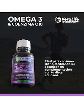 Omega 3 CoQ10 Veralife de 60 cápsulas