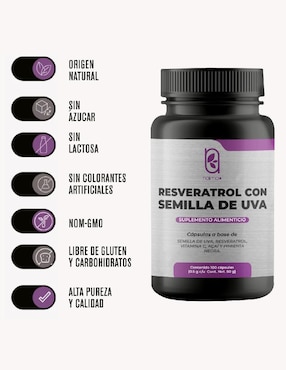 Resveratrol Naima de 100 cápsulas