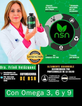 Vegan Omega 3, 6 y 9 Natural Smart Nutrition de 100 cápsulas