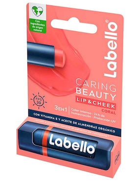 Bálsamo facial Caring Beauty Lip & Cheek Coral Labello para hidratar