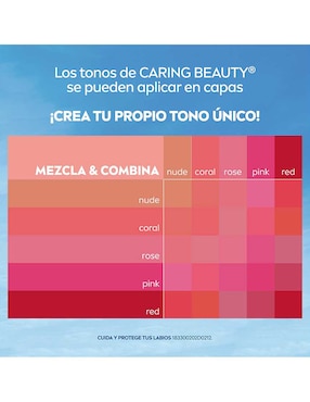 Bálsamo facial Caring Beauty Lip & Cheek Coral Labello para hidratar