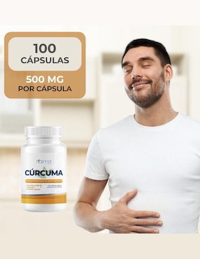 Cúrcuma con Pimienta Negra Naima de 100 cápsulas