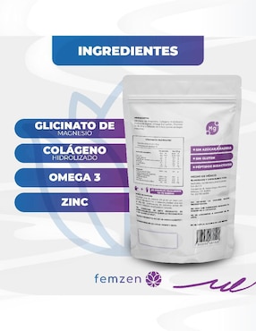 Glicinato de Magnesio y Omega 3 Femzen de 300 g