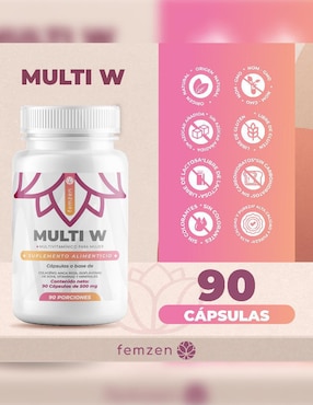 Multi W Femzen (Multivitaminico balanceado para mujer) Femzen de 90 cápsulas