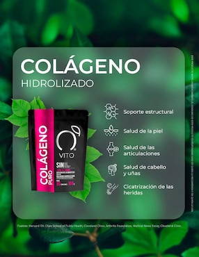 Colágeno Hidrolizado Puro Vito - Vitaminas Totales de 300 g