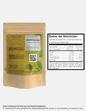 Diente de León Manzanilla y Té Verde Lemon Cochella con hoja de diente de león de 100 tabletas