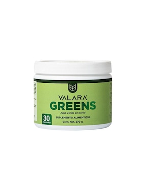 Jugo verde en polvo Valara Nutrition con probióticos sabor original de 270 g