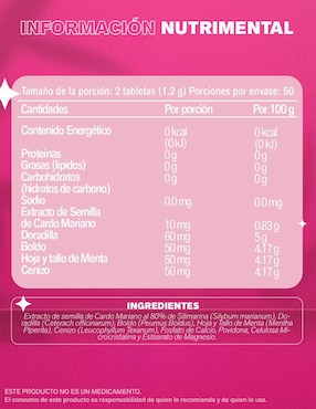 Sili Comp Lemon Cochella con cardo mariano de 100 tabletas