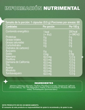 RX Lemon Cochella con pasiflora de 60 cápsulas