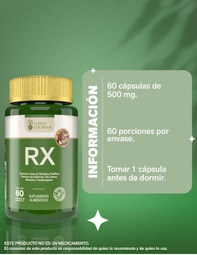 RX Lemon Cochella con pasiflora de 60 cápsulas