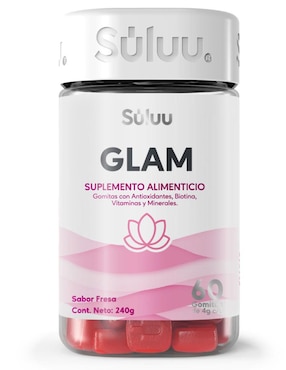 Glam Suluu Con Biotina Sabor Fresa