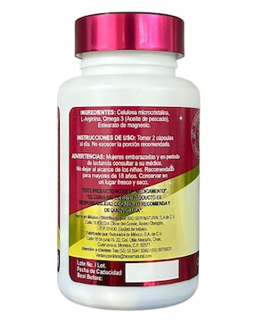 L-arginina Y Omega 3 Keep Natural Keep Natural de 50 cápsulas