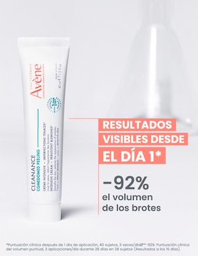 Crema facial recomendada para acné noche Avène para piel grasa